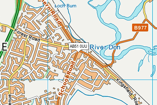 AB51 0UU map - OS VectorMap District (Ordnance Survey) AB51 0UU map - OS VectorMap District (Ordnance Survey)