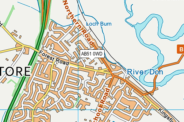 AB51 0WD map - OS VectorMap District (Ordnance Survey) AB51 0WD map - OS VectorMap District (Ordnance Survey)