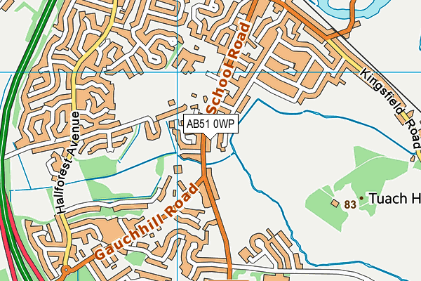 AB51 0WP map - OS VectorMap District (Ordnance Survey) AB51 0WP map - OS VectorMap District (Ordnance Survey)