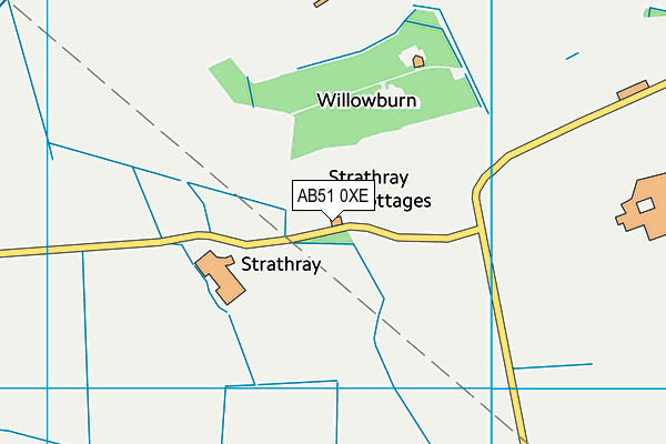 AB51 0XE map - OS VectorMap District (Ordnance Survey) AB51 0XE map - OS VectorMap District (Ordnance Survey)