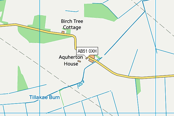 AB51 0XH map - OS VectorMap District (Ordnance Survey) AB51 0XH map - OS VectorMap District (Ordnance Survey)