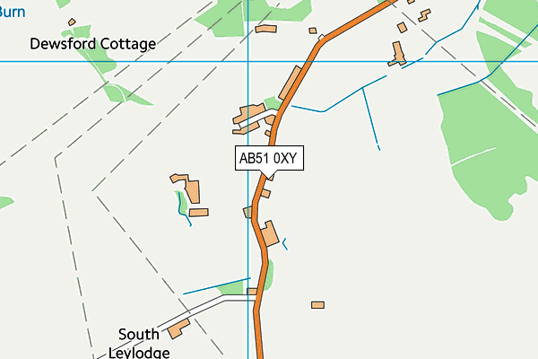 AB51 0XY map - OS VectorMap District (Ordnance Survey) AB51 0XY map - OS VectorMap District (Ordnance Survey)