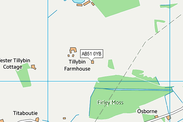 AB51 0YB map - OS VectorMap District (Ordnance Survey) AB51 0YB map - OS VectorMap District (Ordnance Survey)