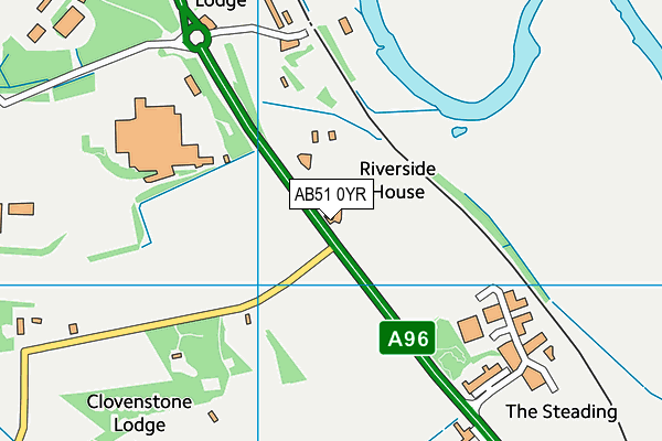 AB51 0YR map - OS VectorMap District (Ordnance Survey) AB51 0YR map - OS VectorMap District (Ordnance Survey)