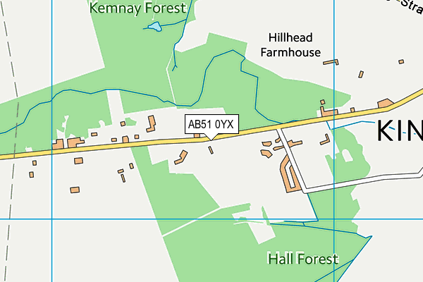 AB51 0YX map - OS VectorMap District (Ordnance Survey) AB51 0YX map - OS VectorMap District (Ordnance Survey)