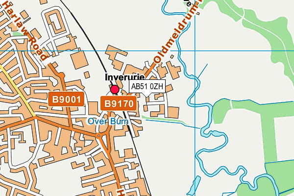 AB51 0ZH map - OS VectorMap District (Ordnance Survey) AB51 0ZH map - OS VectorMap District (Ordnance Survey)