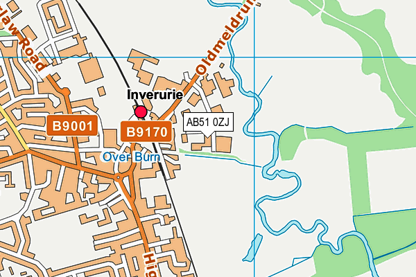 AB51 0ZJ map - OS VectorMap District (Ordnance Survey) AB51 0ZJ map - OS VectorMap District (Ordnance Survey)