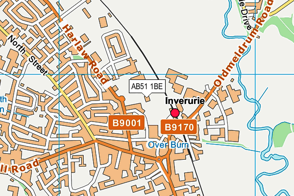AB51 1BE map - OS VectorMap District (Ordnance Survey) AB51 1BE map - OS VectorMap District (Ordnance Survey)