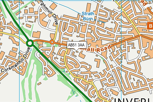 AB51 3AA map - OS VectorMap District (Ordnance Survey) AB51 3AA map - OS VectorMap District (Ordnance Survey)