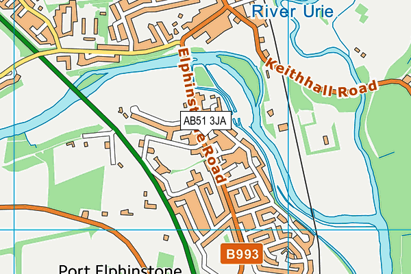 AB51 3JA map - OS VectorMap District (Ordnance Survey) AB51 3JA map - OS VectorMap District (Ordnance Survey)