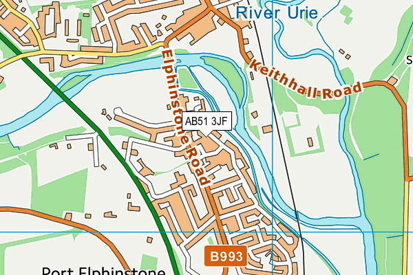 AB51 3JF map - OS VectorMap District (Ordnance Survey) AB51 3JF map - OS VectorMap District (Ordnance Survey)
