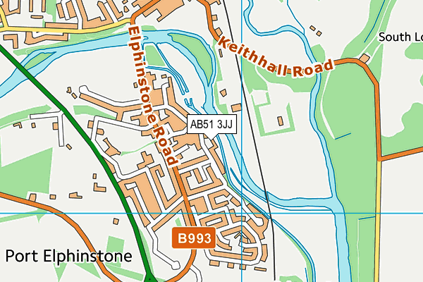 AB51 3JJ map - OS VectorMap District (Ordnance Survey) AB51 3JJ map - OS VectorMap District (Ordnance Survey)