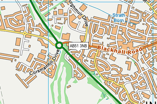 AB51 3NB map - OS VectorMap District (Ordnance Survey) AB51 3NB map - OS VectorMap District (Ordnance Survey)