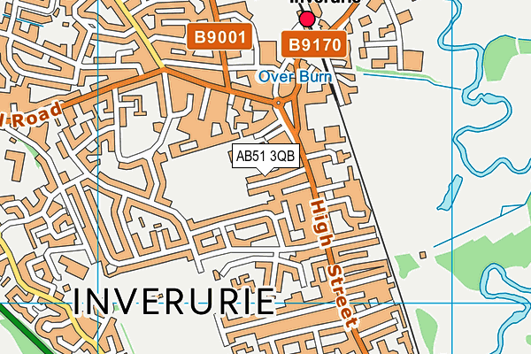 AB51 3QB map - OS VectorMap District (Ordnance Survey) AB51 3QB map - OS VectorMap District (Ordnance Survey)