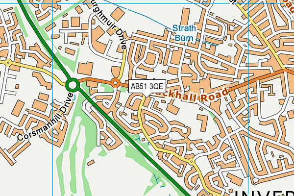 AB51 3QE map - OS VectorMap District (Ordnance Survey) AB51 3QE map - OS VectorMap District (Ordnance Survey)
