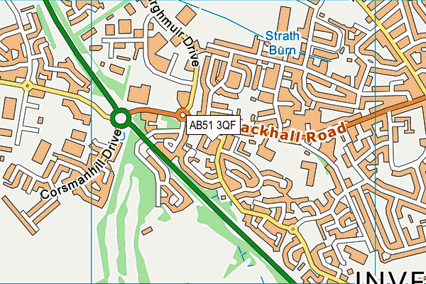 AB51 3QF map - OS VectorMap District (Ordnance Survey) AB51 3QF map - OS VectorMap District (Ordnance Survey)