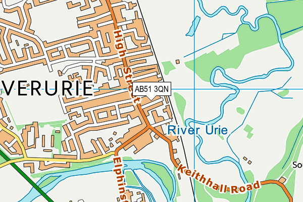 AB51 3QN map - OS VectorMap District (Ordnance Survey) AB51 3QN map - OS VectorMap District (Ordnance Survey)