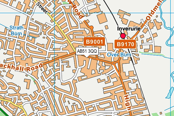 AB51 3QQ map - OS VectorMap District (Ordnance Survey) AB51 3QQ map - OS VectorMap District (Ordnance Survey)