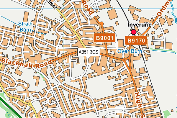 AB51 3QS map - OS VectorMap District (Ordnance Survey) AB51 3QS map - OS VectorMap District (Ordnance Survey)
