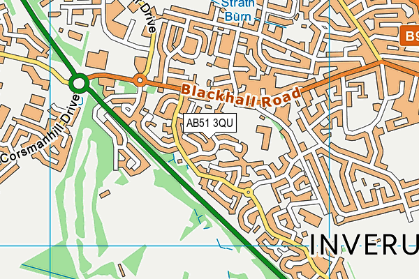 AB51 3QU map - OS VectorMap District (Ordnance Survey) AB51 3QU map - OS VectorMap District (Ordnance Survey)