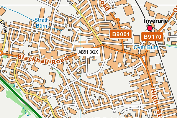 AB51 3QX map - OS VectorMap District (Ordnance Survey) AB51 3QX map - OS VectorMap District (Ordnance Survey)