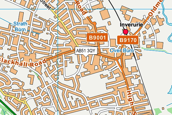 AB51 3QY map - OS VectorMap District (Ordnance Survey) AB51 3QY map - OS VectorMap District (Ordnance Survey)