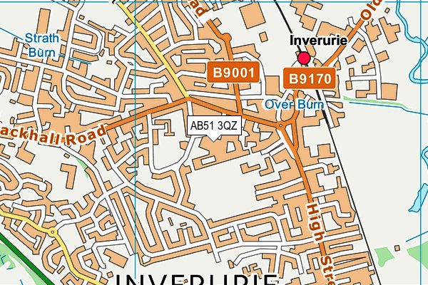 AB51 3QZ map - OS VectorMap District (Ordnance Survey) AB51 3QZ map - OS VectorMap District (Ordnance Survey)