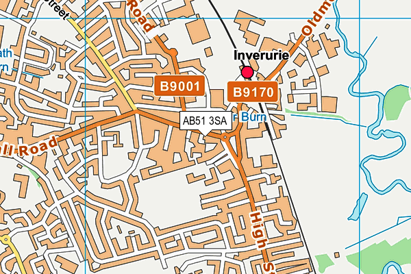 AB51 3SA map - OS VectorMap District (Ordnance Survey) AB51 3SA map - OS VectorMap District (Ordnance Survey)