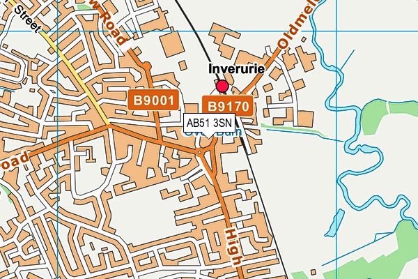 AB51 3SN map - OS VectorMap District (Ordnance Survey) AB51 3SN map - OS VectorMap District (Ordnance Survey)
