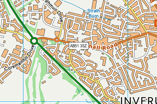 AB51 3SZ map - OS VectorMap District (Ordnance Survey) AB51 3SZ map - OS VectorMap District (Ordnance Survey)