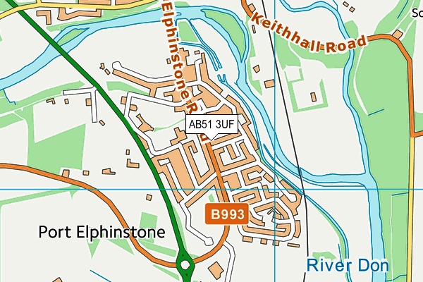 AB51 3UF map - OS VectorMap District (Ordnance Survey) AB51 3UF map - OS VectorMap District (Ordnance Survey)
