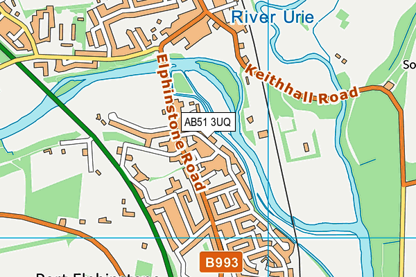 AB51 3UQ map - OS VectorMap District (Ordnance Survey) AB51 3UQ map - OS VectorMap District (Ordnance Survey)