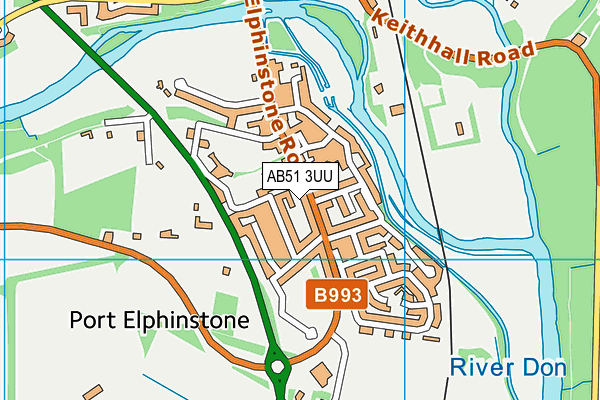 AB51 3UU map - OS VectorMap District (Ordnance Survey) AB51 3UU map - OS VectorMap District (Ordnance Survey)