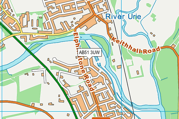 AB51 3UW map - OS VectorMap District (Ordnance Survey) AB51 3UW map - OS VectorMap District (Ordnance Survey)