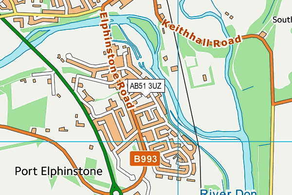AB51 3UZ map - OS VectorMap District (Ordnance Survey) AB51 3UZ map - OS VectorMap District (Ordnance Survey)