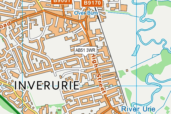 AB51 3WR map - OS VectorMap District (Ordnance Survey) AB51 3WR map - OS VectorMap District (Ordnance Survey)