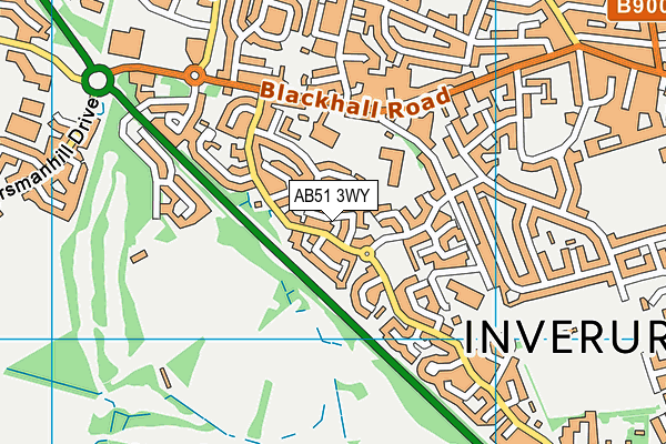 AB51 3WY map - OS VectorMap District (Ordnance Survey) AB51 3WY map - OS VectorMap District (Ordnance Survey)