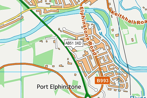 AB51 3XD map - OS VectorMap District (Ordnance Survey) AB51 3XD map - OS VectorMap District (Ordnance Survey)