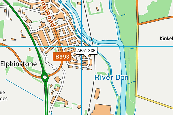 AB51 3XF map - OS VectorMap District (Ordnance Survey) AB51 3XF map - OS VectorMap District (Ordnance Survey)