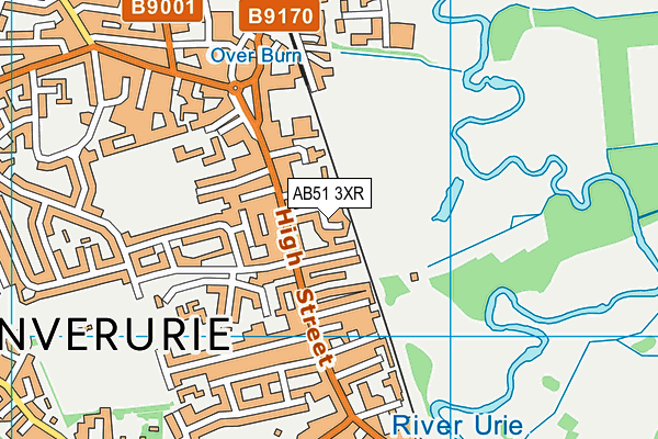 AB51 3XR map - OS VectorMap District (Ordnance Survey) AB51 3XR map - OS VectorMap District (Ordnance Survey)