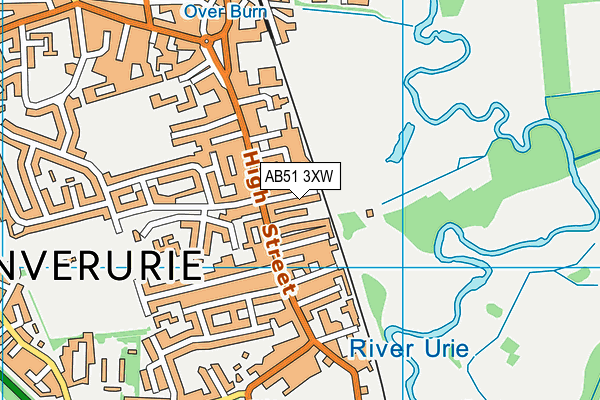 AB51 3XW map - OS VectorMap District (Ordnance Survey) AB51 3XW map - OS VectorMap District (Ordnance Survey)