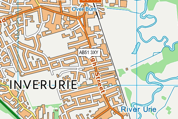 AB51 3XY map - OS VectorMap District (Ordnance Survey) AB51 3XY map - OS VectorMap District (Ordnance Survey)