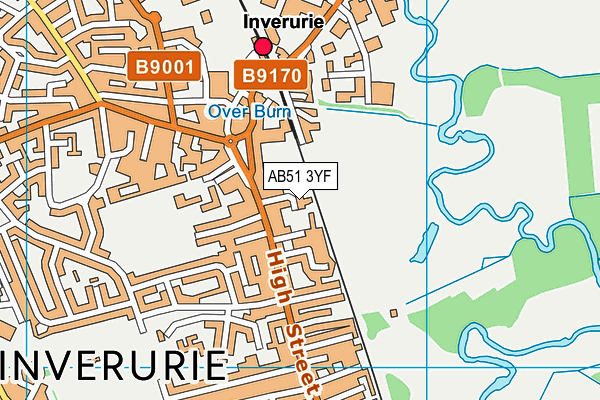 AB51 3YF map - OS VectorMap District (Ordnance Survey) AB51 3YF map - OS VectorMap District (Ordnance Survey)