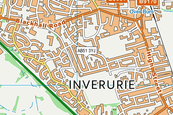AB51 3YJ map - OS VectorMap District (Ordnance Survey) AB51 3YJ map - OS VectorMap District (Ordnance Survey)