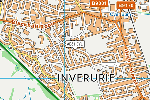 AB51 3YL map - OS VectorMap District (Ordnance Survey) AB51 3YL map - OS VectorMap District (Ordnance Survey)