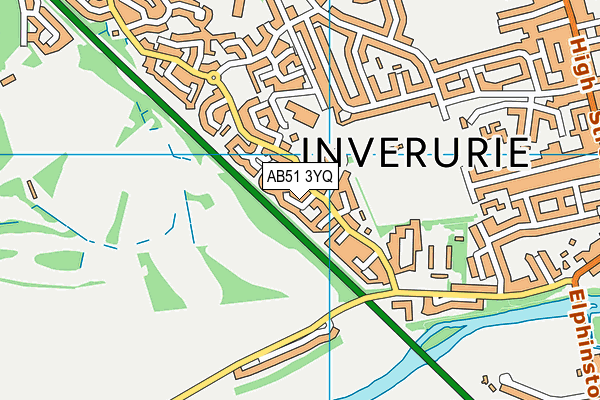 AB51 3YQ map - OS VectorMap District (Ordnance Survey) AB51 3YQ map - OS VectorMap District (Ordnance Survey)