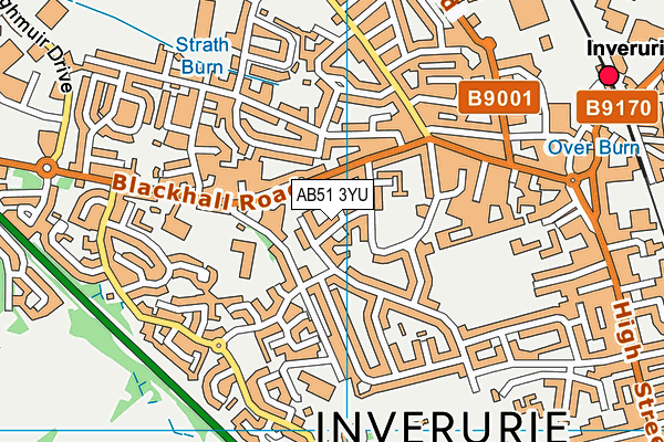AB51 3YU map - OS VectorMap District (Ordnance Survey) AB51 3YU map - OS VectorMap District (Ordnance Survey)