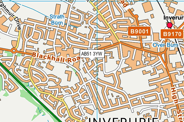 AB51 3YW map - OS VectorMap District (Ordnance Survey) AB51 3YW map - OS VectorMap District (Ordnance Survey)