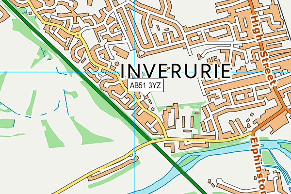 AB51 3YZ map - OS VectorMap District (Ordnance Survey) AB51 3YZ map - OS VectorMap District (Ordnance Survey)