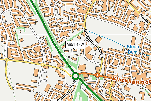 AB51 4FW map - OS VectorMap District (Ordnance Survey) AB51 4FW map - OS VectorMap District (Ordnance Survey)